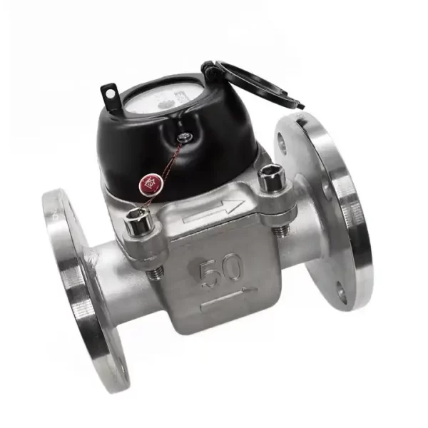 Stainless steel removable horizontal flange industrial water meter